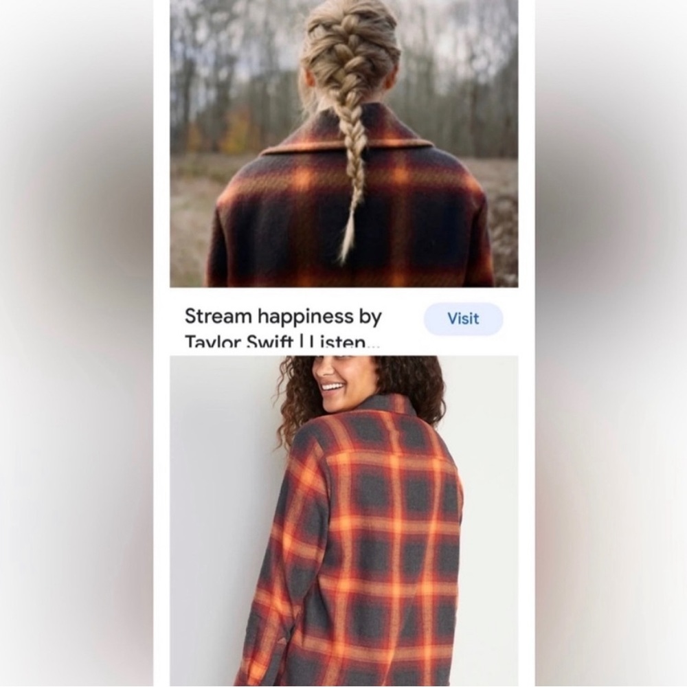 Taylor Swift Evermore Flannel Button-Down